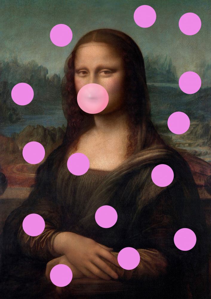 Mona Lisa Bubblegum Pop | Canvas