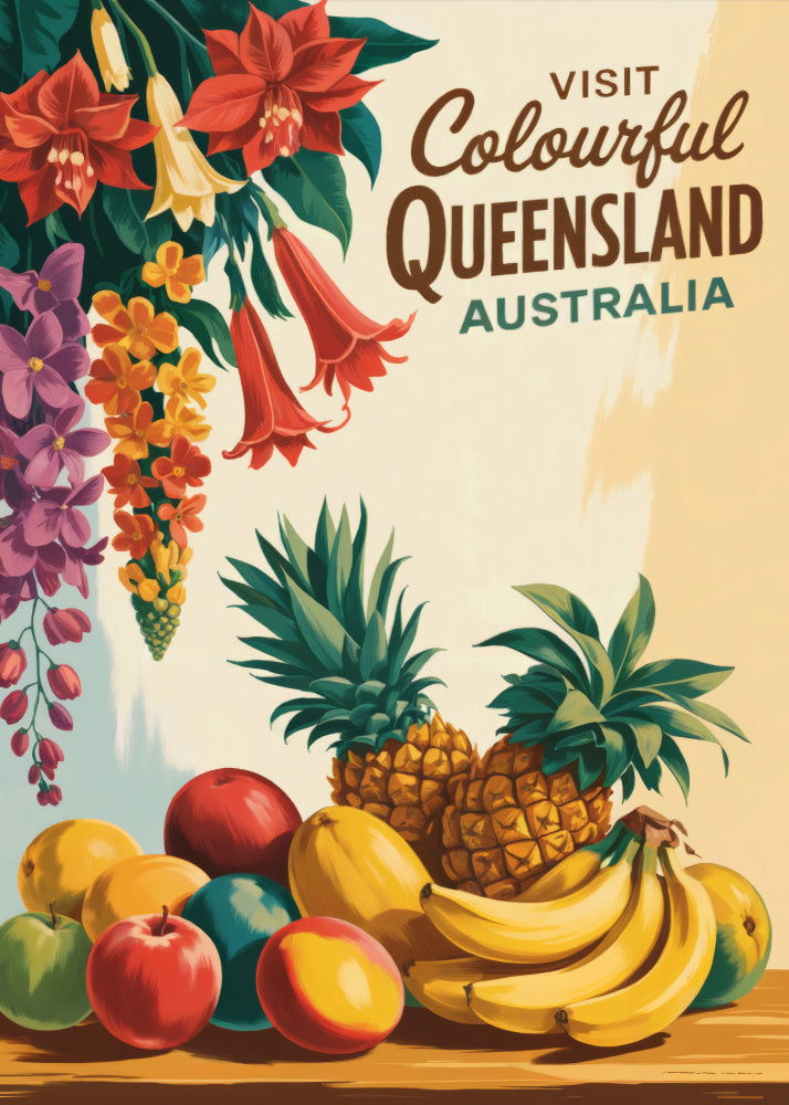 Queensland Tropical Fruit and Flowers | Canvas