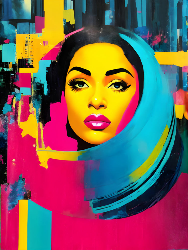 Vibrant Pop Art Woman | Poster