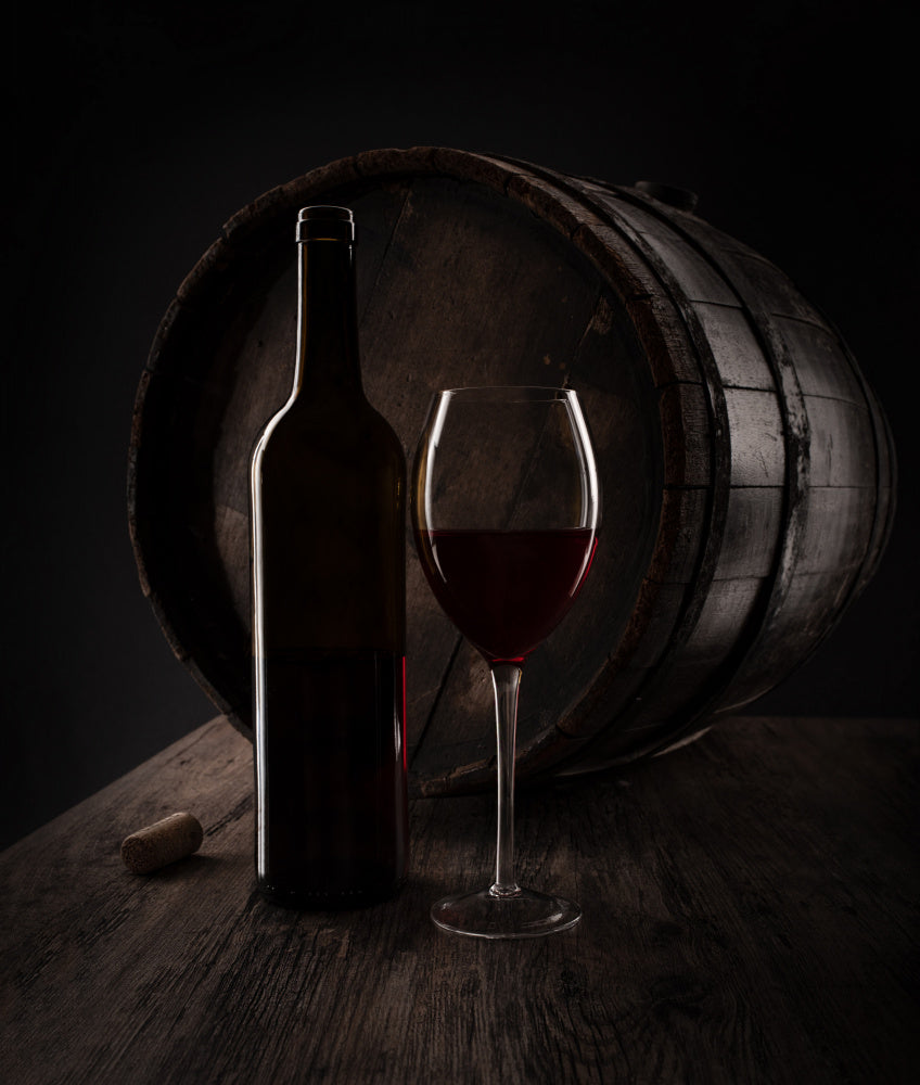 Rustic Wine and Barrel | Canvas