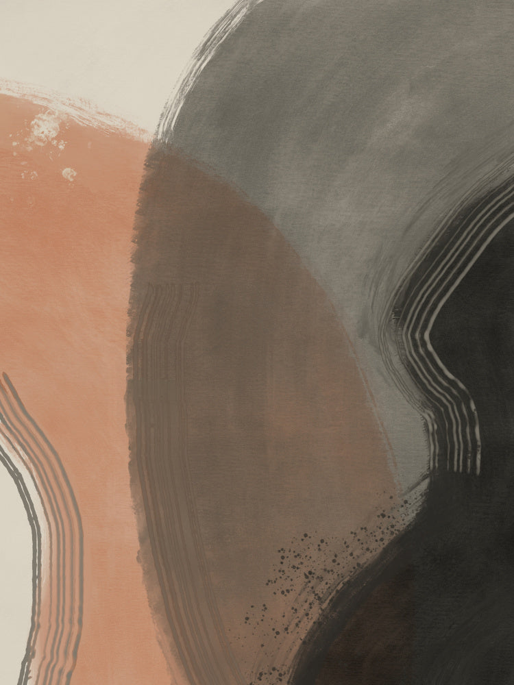 Earthy Abstract Curves | Canvas