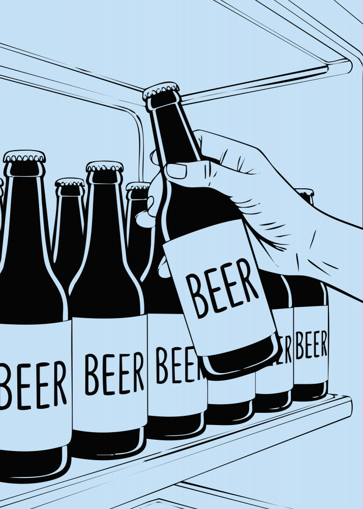 Cold Beer Grab | Poster