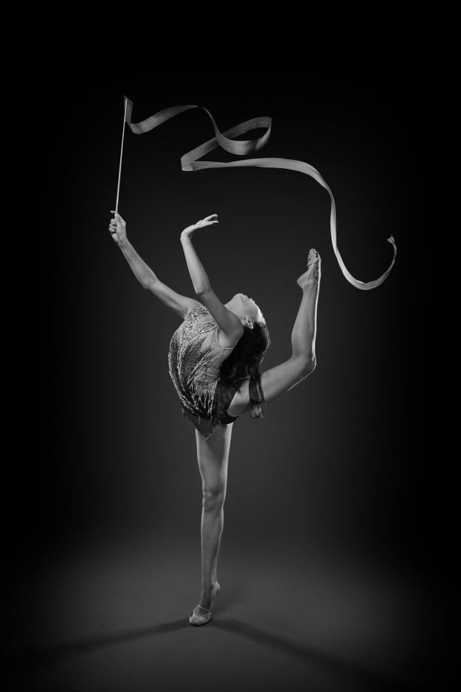 Elegant Ribbon Gymnast | Canvas