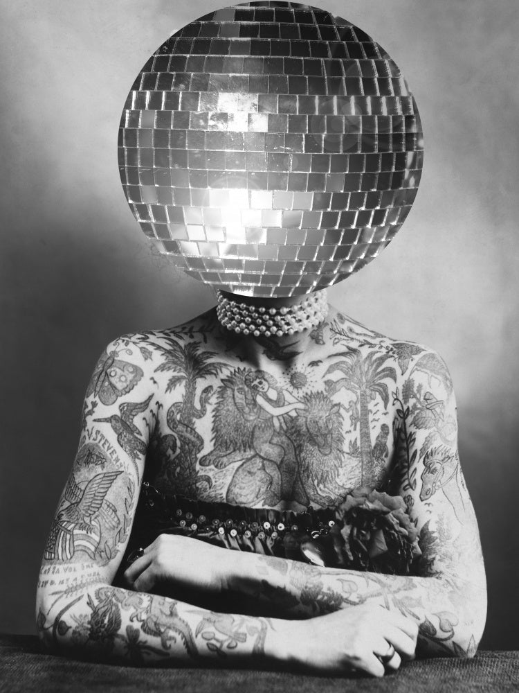 Tattooed Disco Figure | Poster