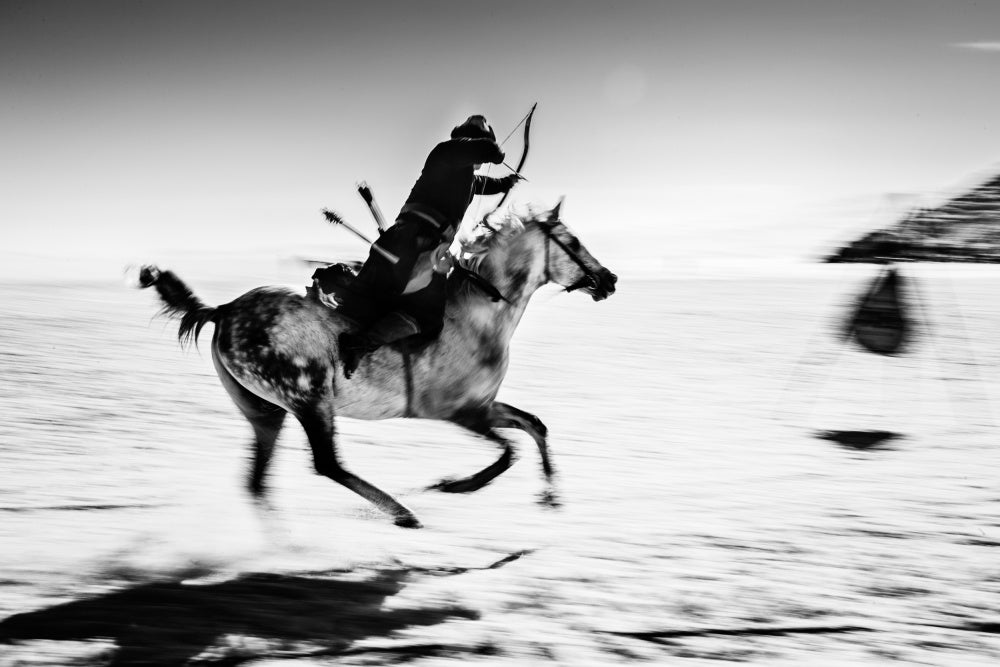 Galloping Mounted Archer | Canvas
