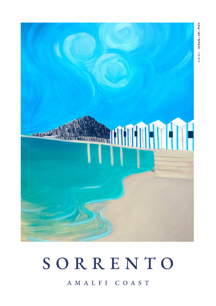 Sorrento Amalfi Coast Beach | Canvas