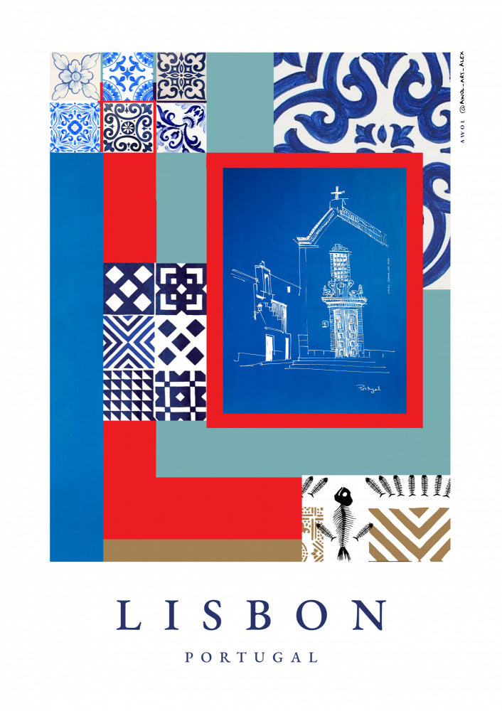 Lisbon Cultural Collage | Canvas