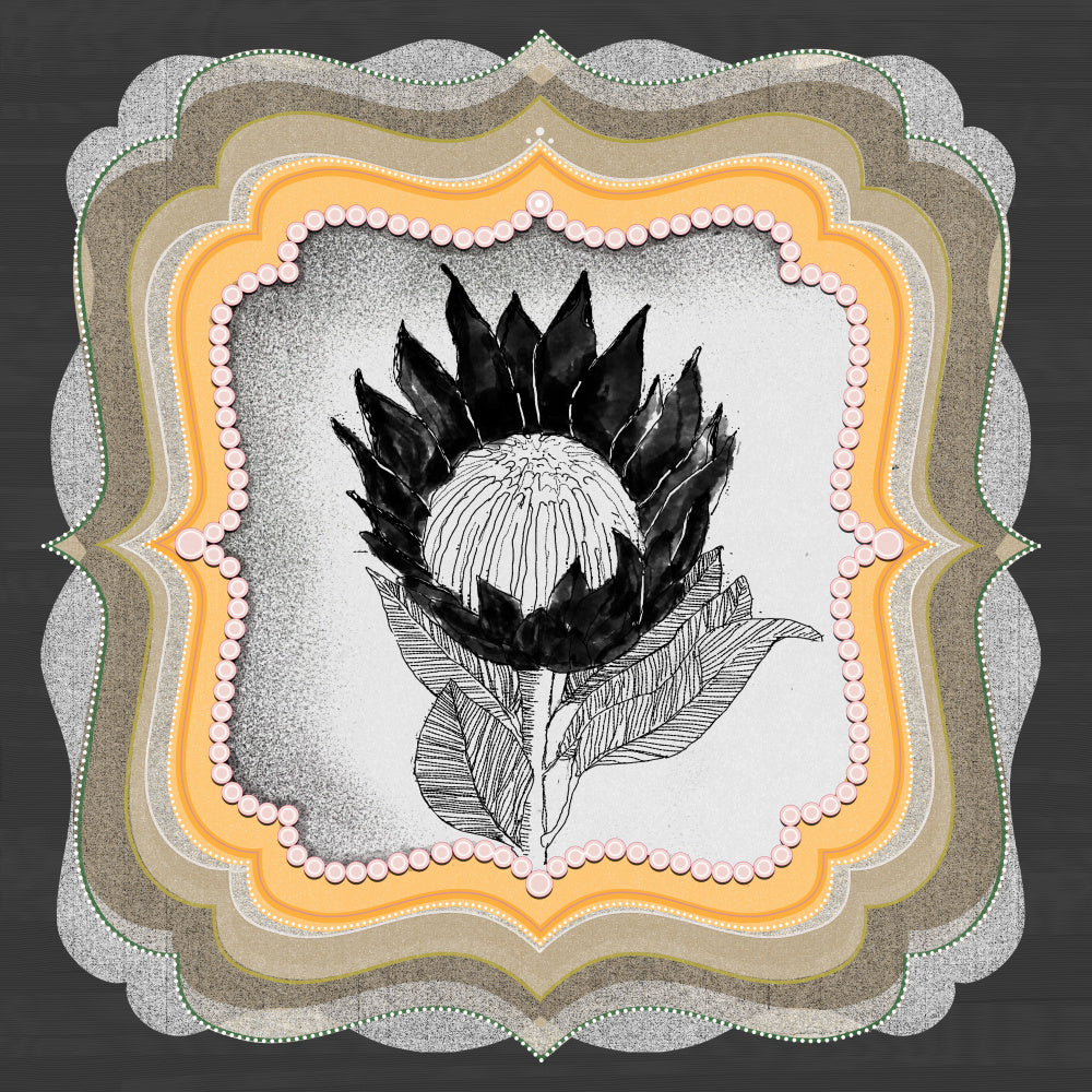 Vintage Protea Bloom | Canvas