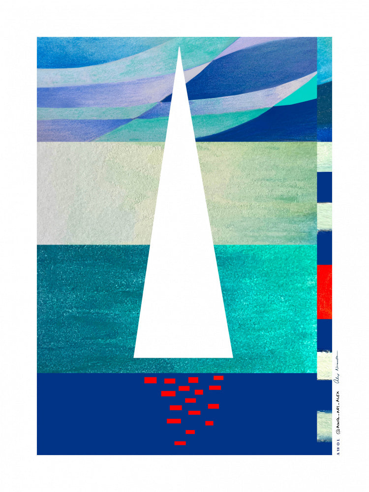 Minimalist Ocean Sail | Canvas