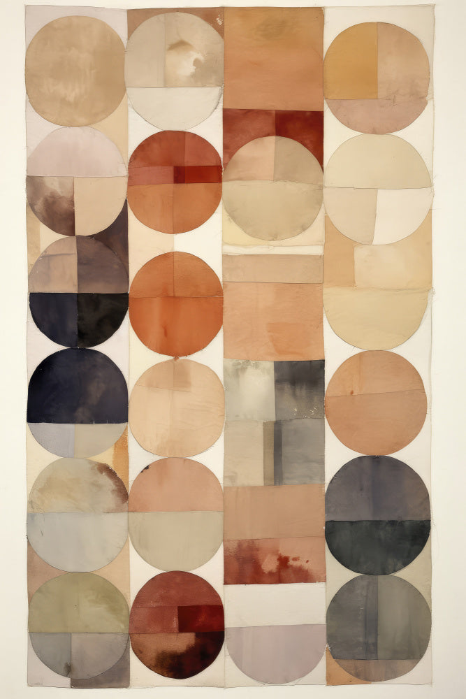 Earthy Geometric Flow | Poster