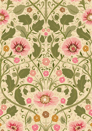 Elegant Pink Floral Pattern | Canvas