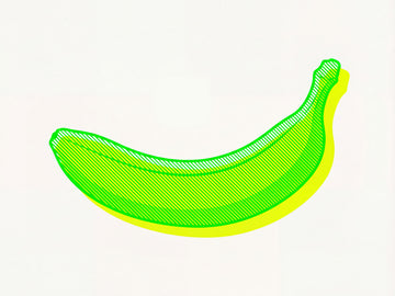 Neon Green Banana | Poster