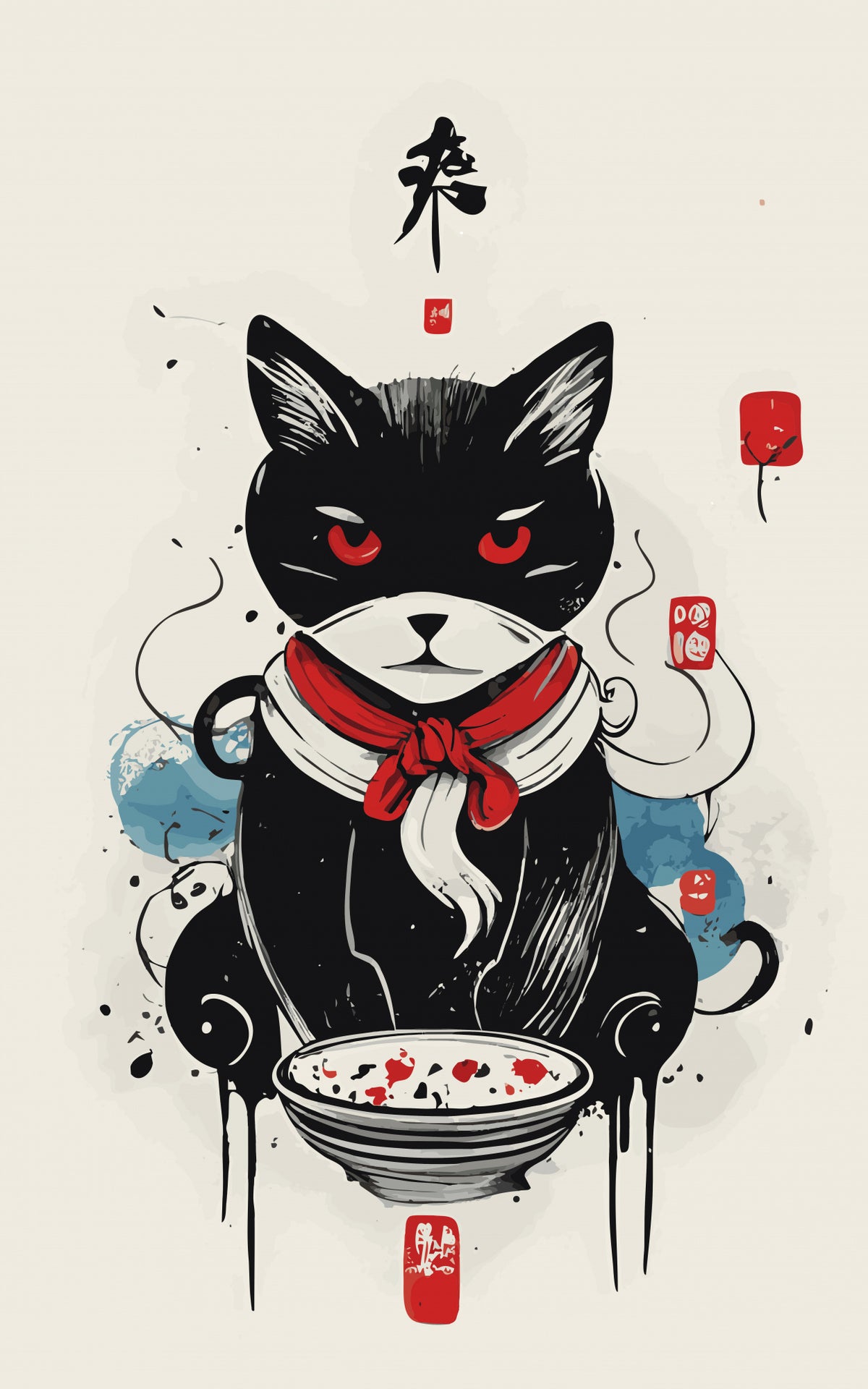 Samurai Spirit Cat | Canvas
