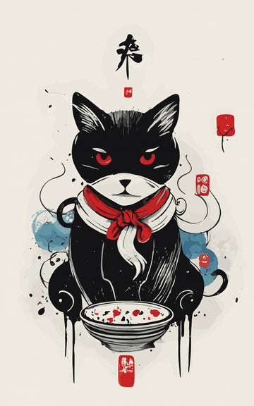 Samurai Spirit Cat | Canvas