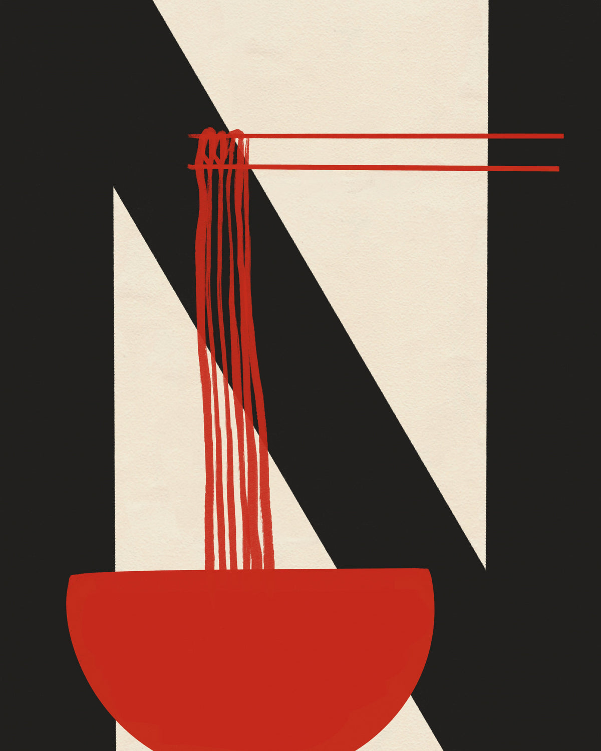 Chopsticks Red Noodles | Poster