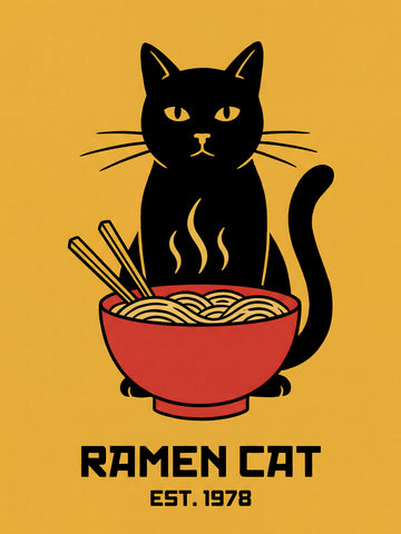 Ramen Cat | Poster