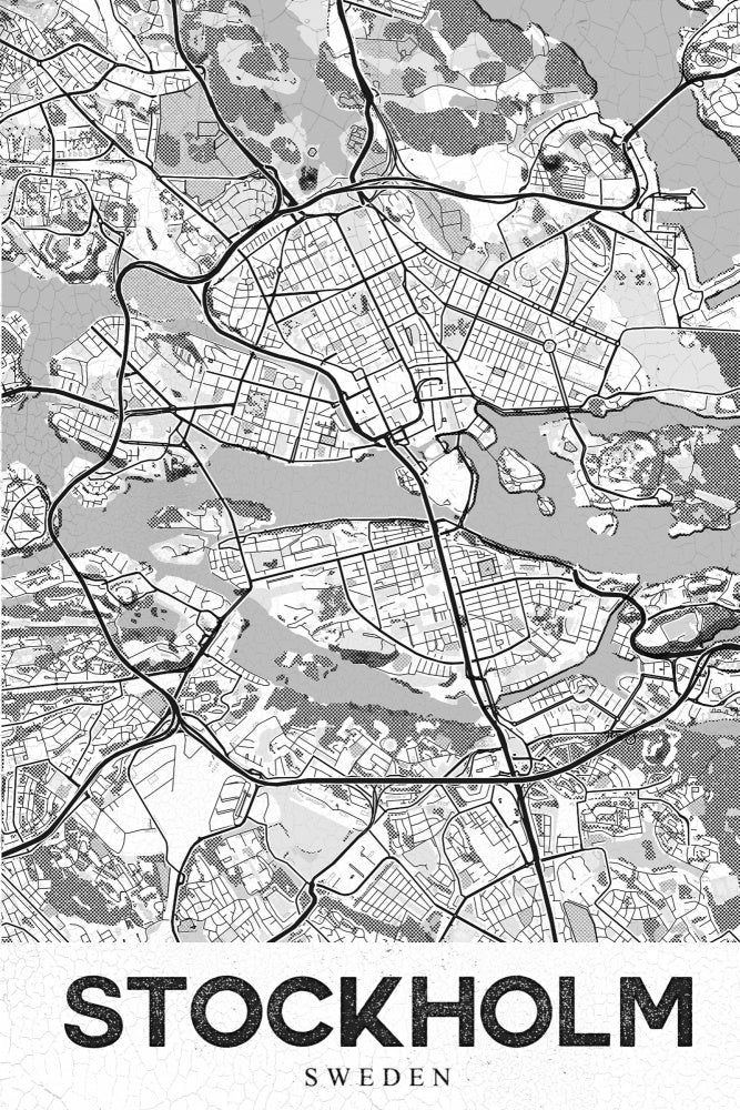 Stockholm Sweden Map | Canvas