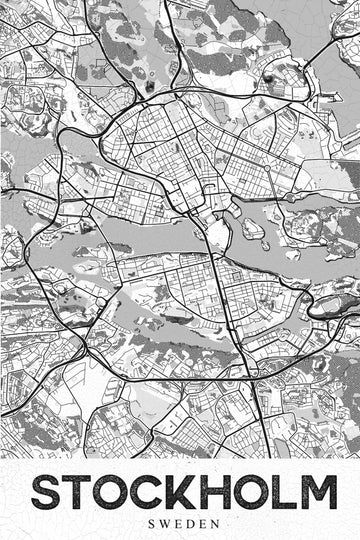 Stockholm Sweden Map | Canvas