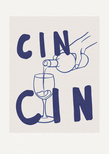 Cheers in Blue | Canvas