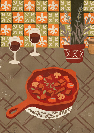 Hearty Stew and Wine | Poster