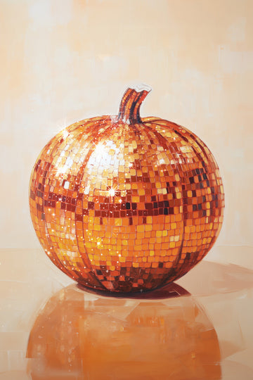 Orange Disco Pumpkin | Canvas