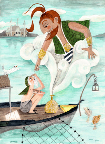 The Fisherman and the Jinni | Canvas