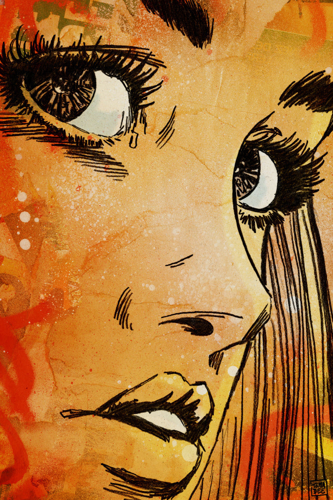 Crying Woman Portrait | Canvas