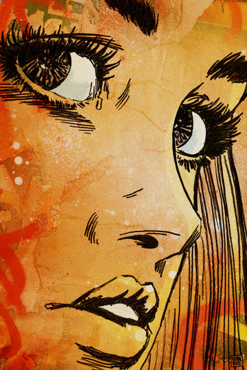 Crying Woman Portrait | Poster
