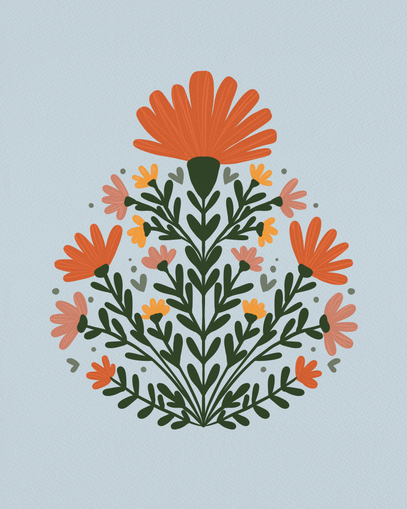 Bohemian Floral Cluster | Canvas