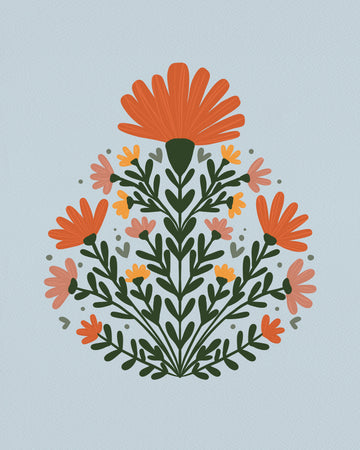 Bohemian Floral Cluster | Canvas