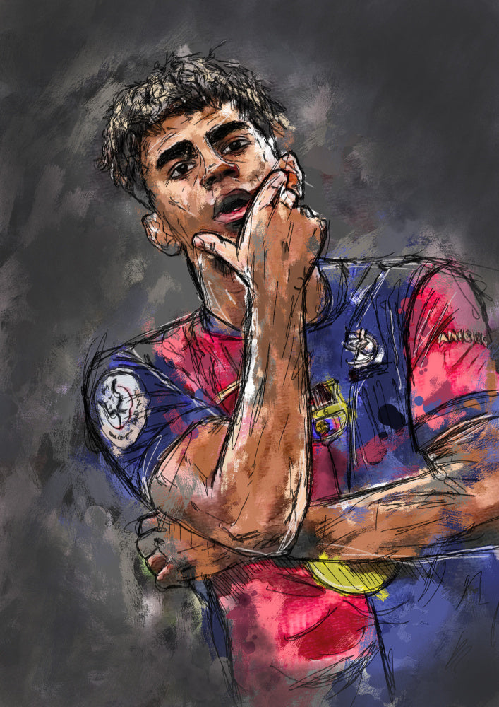 Thoughtful Soccer Player | Poster