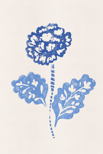 Indigo Botanical Impression | Canvas