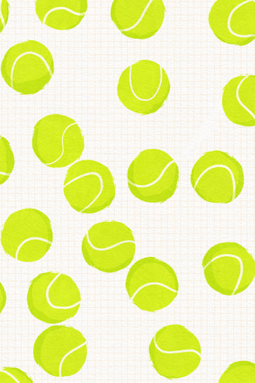 Playful Tennis Balls Pattern | Poster