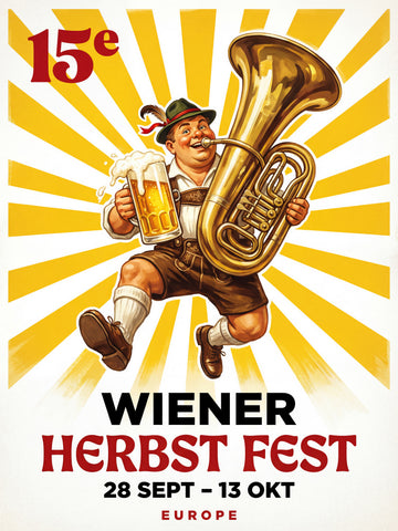 Happy Man Beer Tuba | Canvas
