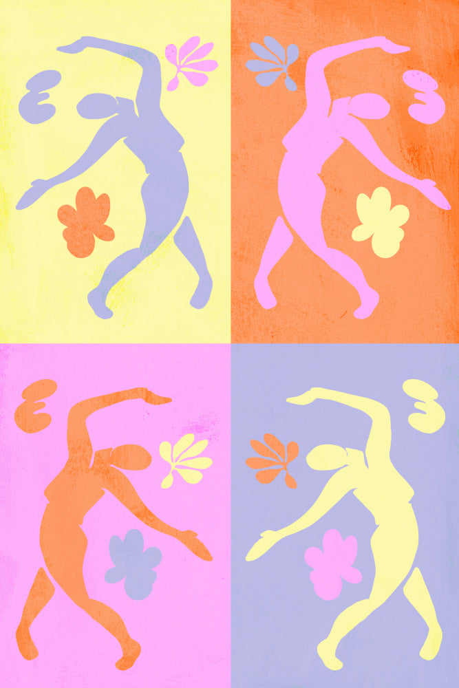 Vibrant Dancing Figures | Canvas