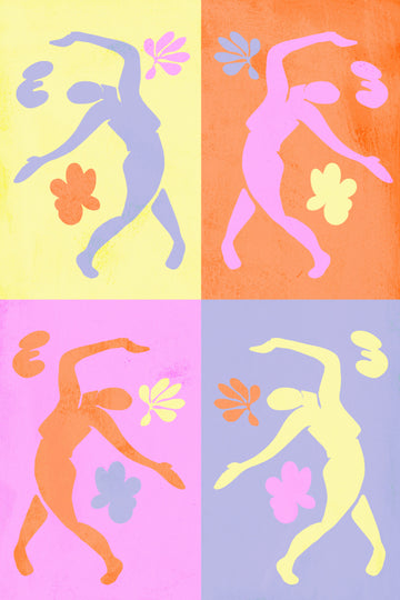 Vibrant Dancing Figures | Poster