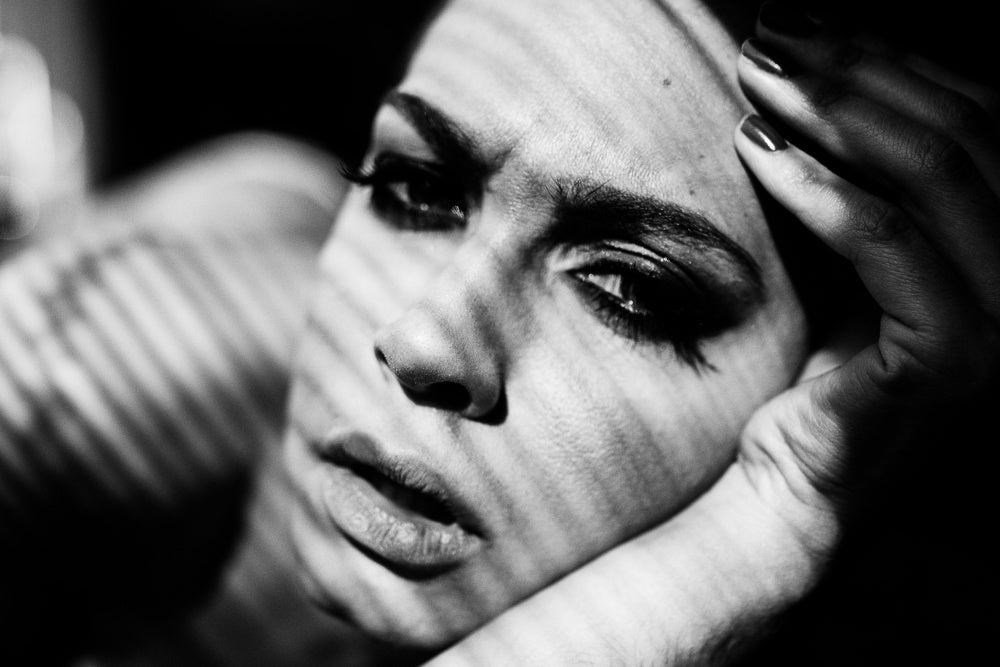 Dramatic Shadowed Gaze | Poster