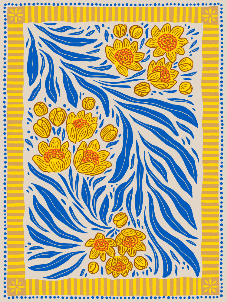 Vibrant Floral Pattern | Canvas