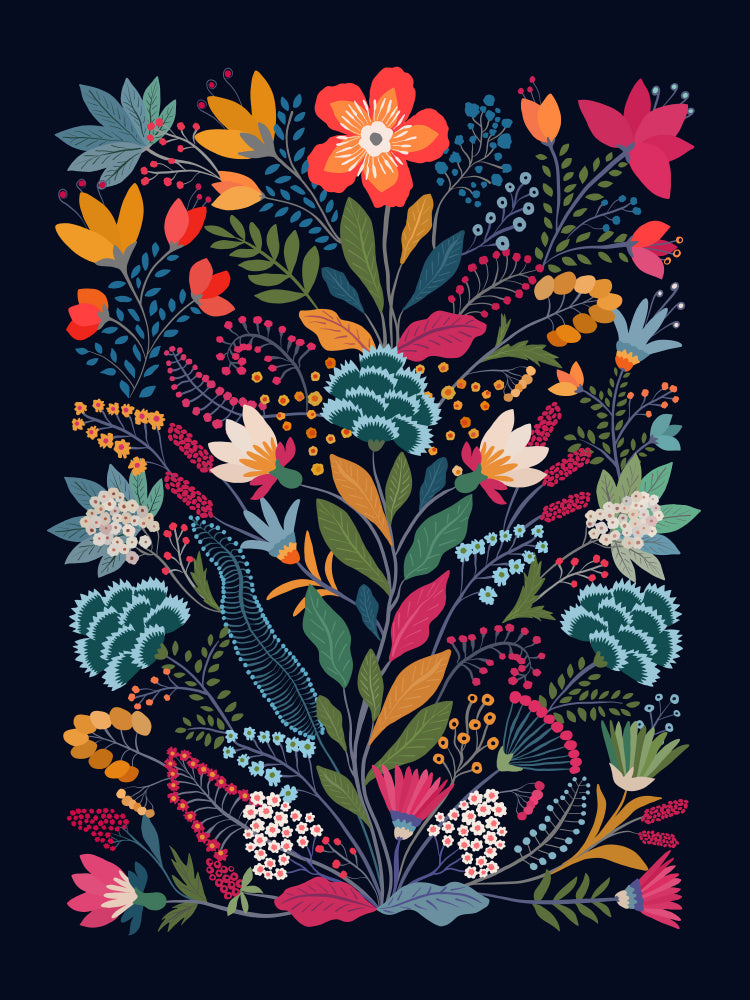 Vibrant Botanical Garden | Canvas