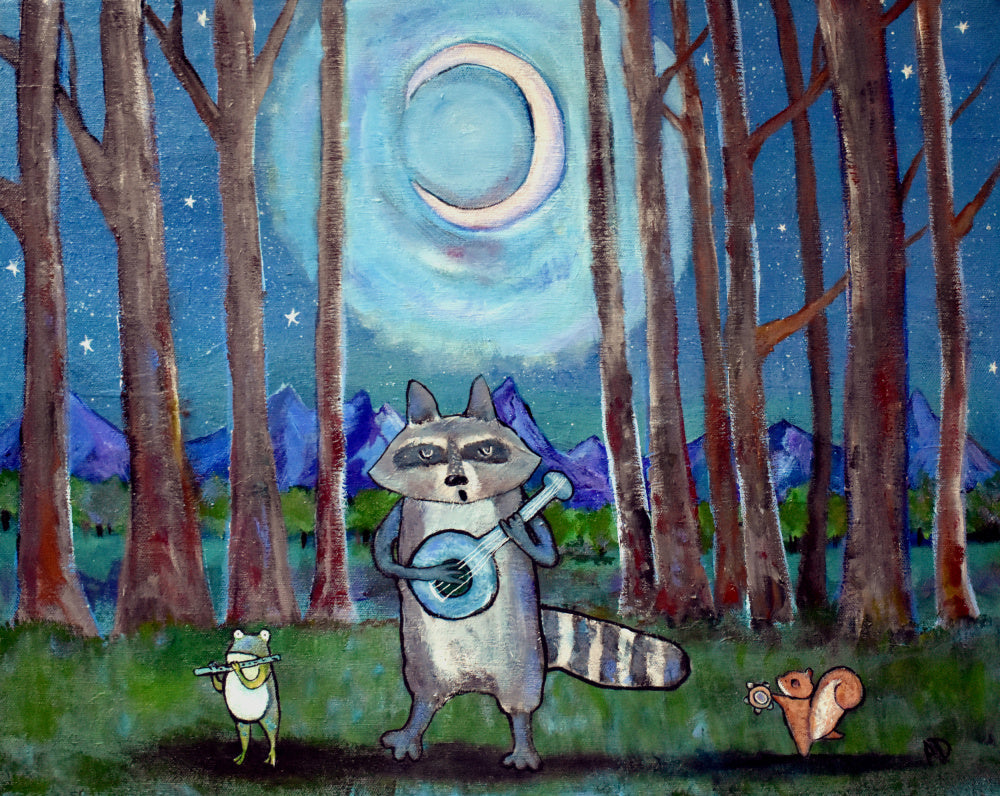 Moonlit Forest Concert | Canvas