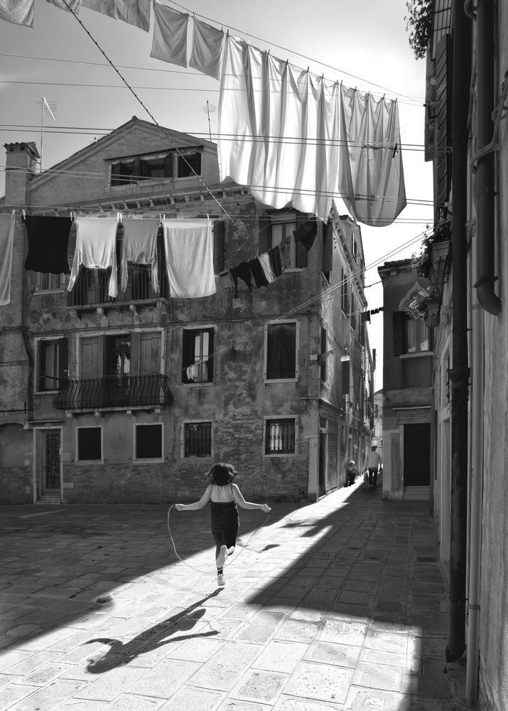Skipping Girl Venice Alley | Canvas