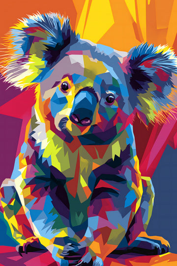 Colorful Pop Art Koala | Poster