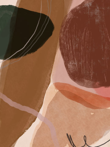 Muted Organic Shapes | Poster