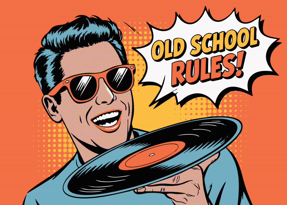 Old School Rules Man | Poster
