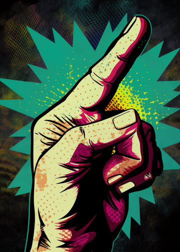Pointing Hand Pop Art | Canvas