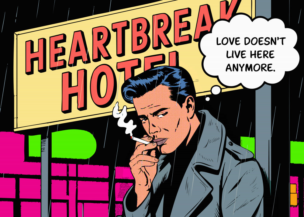 Retro Heartbreak Hotel | Canvas