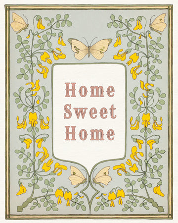 Home Sweet Home Butterflies | Poster