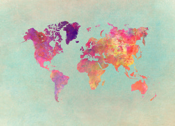 Colorful World Map | Canvas