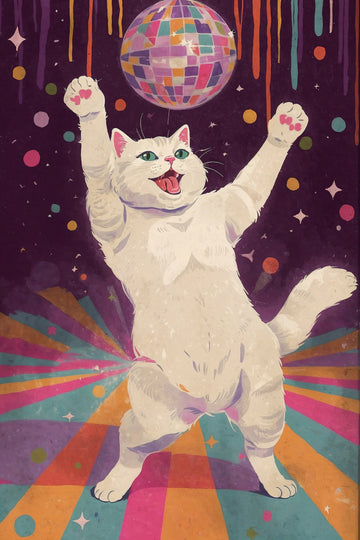 Happy Disco Cat | Poster
