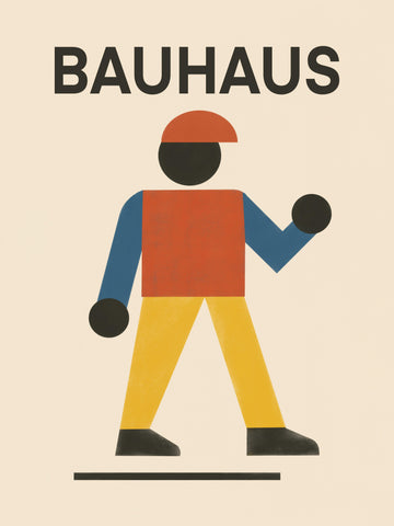 Bauhaus Walking Figure | Poster